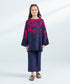 Kids East Girls Blue 2 Piece Printed Arabic Lawn Set